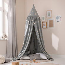 howa Baldachin Betthimmel Spielzelt "Space" grau, Glanzeffekt, Höhe 250cm 85042