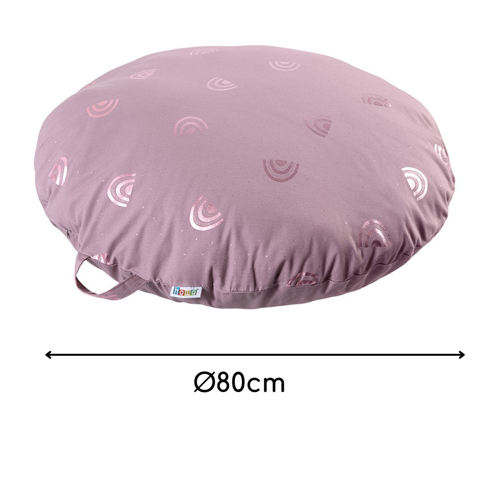 howa Bodenkissen Sitzkissen "Rainbow" 80cm inkl. Füllung malve, Glanzeffekt 87051