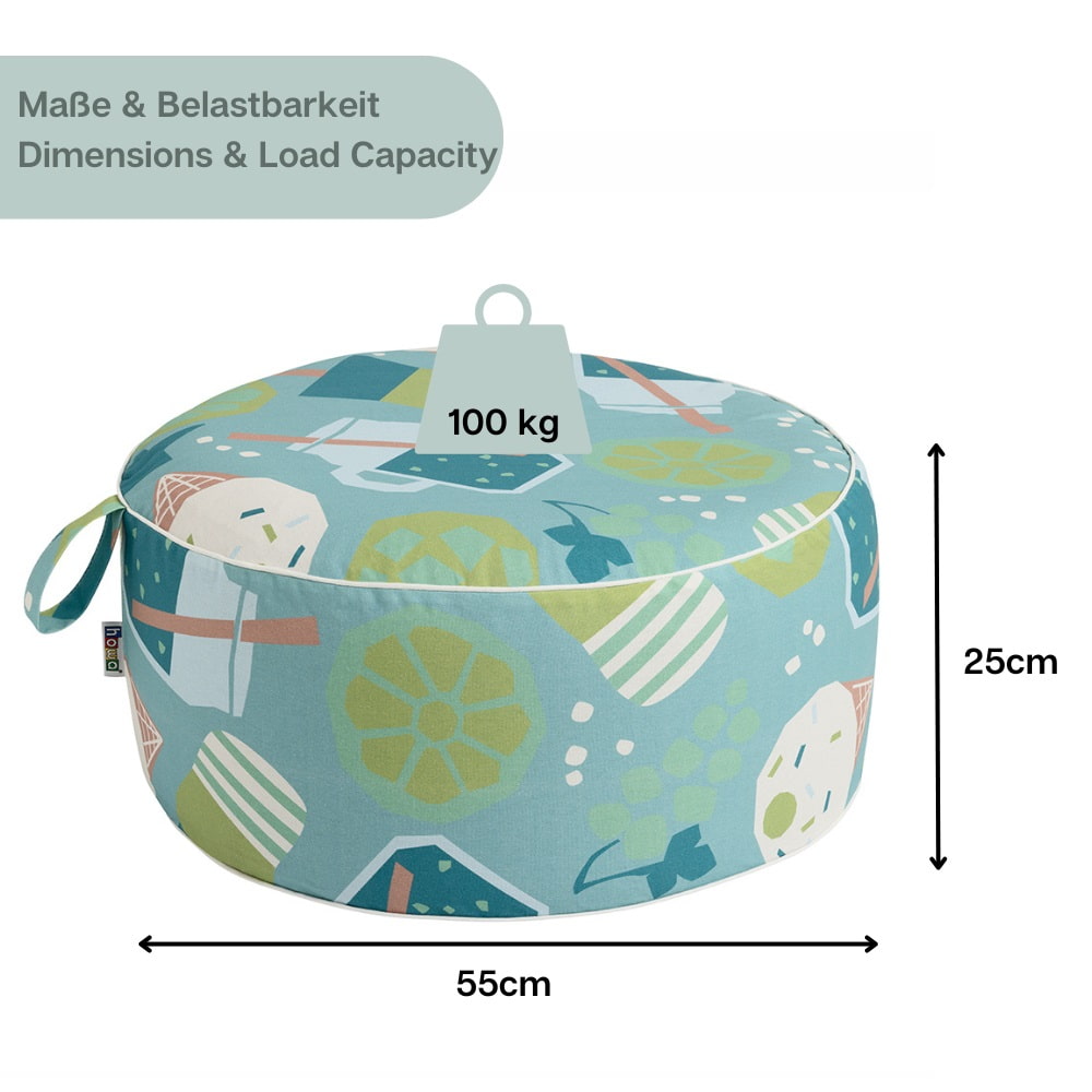 howa Sitzkissen, Sitzhocker aufblasbar "colorful blue" 55cm 8711