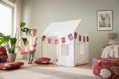howa 2 in 1 Kindersessel + Kinderliege - Lehne 6 fach verstellbar "colorful red" 8603