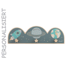 howa Garderobe aus Holz für Kinder "Space" bunt - personalisiert 88019