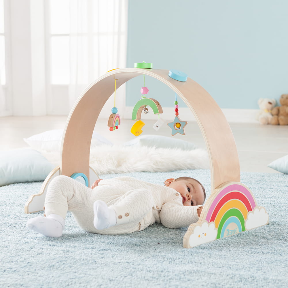 howa Spielbogen aus Holz Baby Gym "My rainbow" 6011