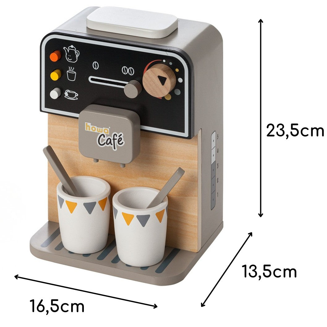 howa Kaffeemaschine aus Holz inkl. 7 tlg. Zubehör 4885