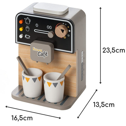 howa Kaffeemaschine aus Holz inkl. 7 tlg. Zubehör 4885