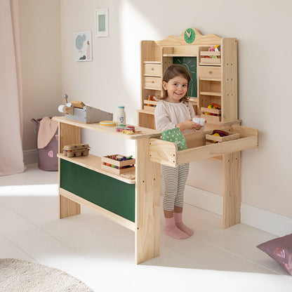 howa Kaufladen aus Holz "Uli" inkl. Spielkasse und 35 tlg. Kaufladenzubehör 47419