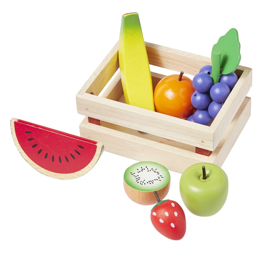howa Kaufladenzubehör aus Holz Spiellebensmittel Set Gemüse, Obst, Backwaren, Eis uvm 14876