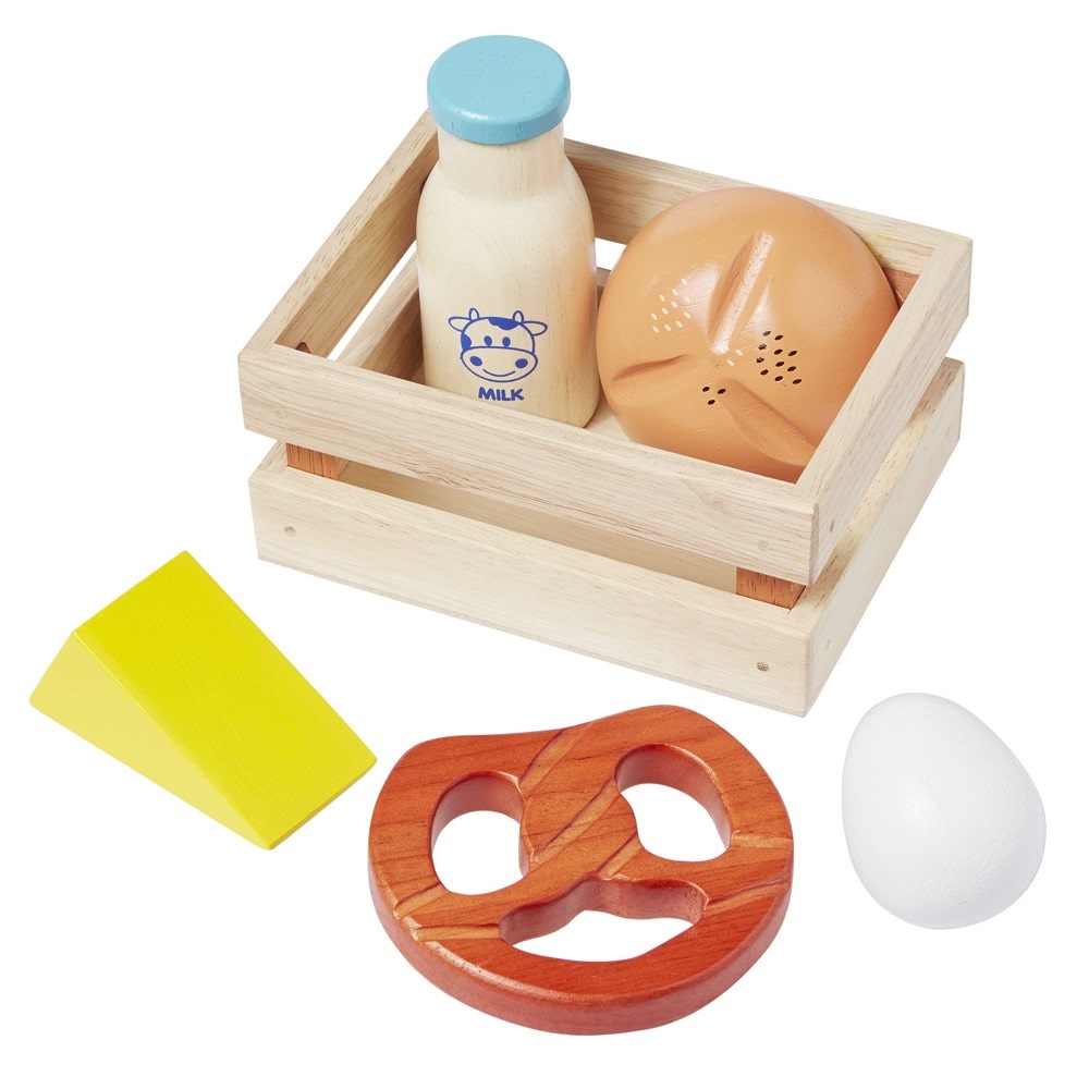 howa Kaufladenzubehör aus Holz Spiellebensmittel Set Gemüse, Obst, Backwaren, Eis uvm 14876