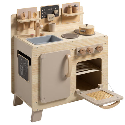 howa Kinderküche Spielküche aus Holz "FoodieFun light" inkl. 10 tlg Kochzubehör 48241