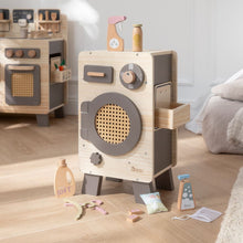 howa Kinderwaschmaschine aus Holz natur taupe  4826