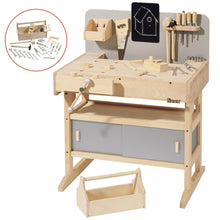 howa Kinderwerkbank aus Holz inkl. Werkzeugkiste mit Werkzeug 4900