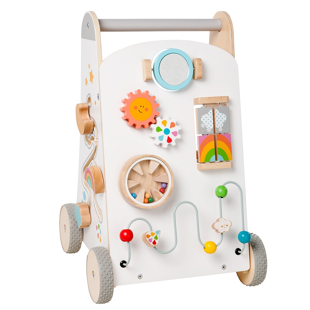 howa Lauflernwagen aus Holz Lauflernhilfe Babywalker "My rainbow"6016