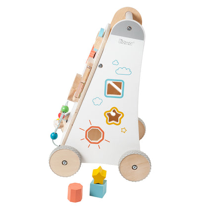 howa Lauflernwagen aus Holz Lauflernhilfe Babywalker "My rainbow"6016