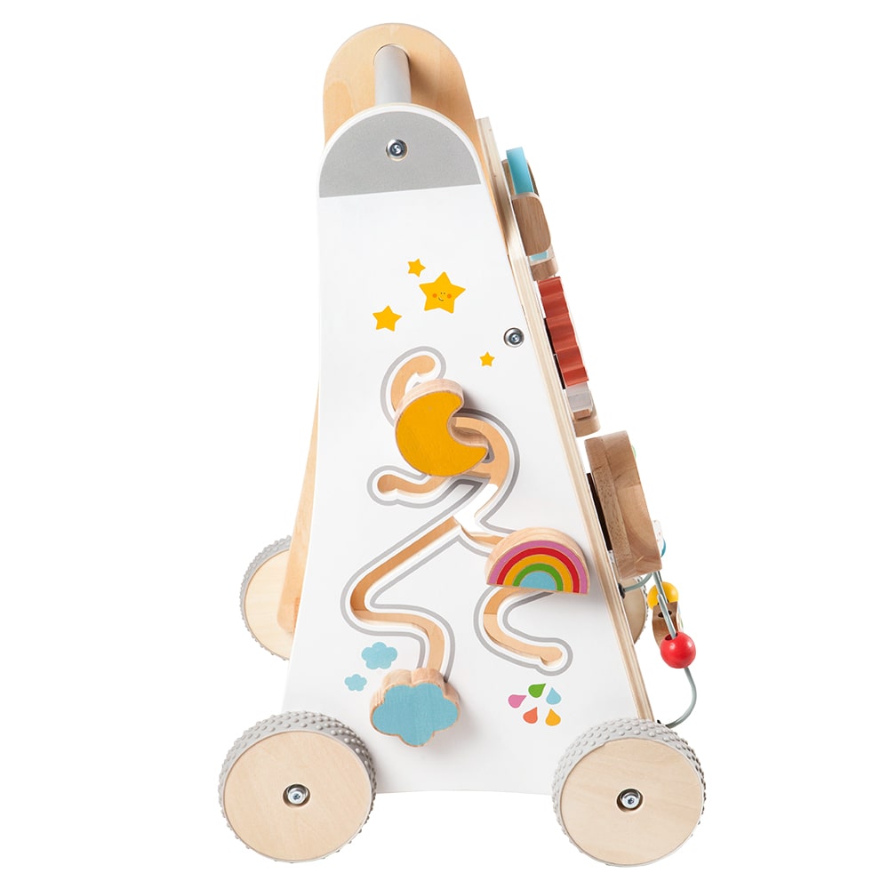howa Lauflernwagen aus Holz Lauflernhilfe Babywalker "My rainbow"6016