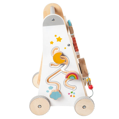 howa Lauflernwagen aus Holz Lauflernhilfe Babywalker "My rainbow"6016