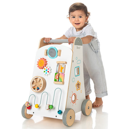 howa Lauflernwagen aus Holz Lauflernhilfe Babywalker "My rainbow"6016