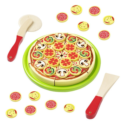 howa Schneidepizza aus Holz mit Pizzaroller, Heber und Pizzakarton 4870