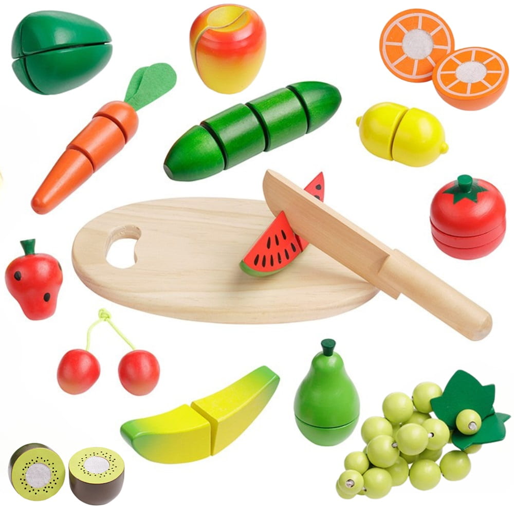 howa Schneideset aus Holz Obst und Gemüse 4867