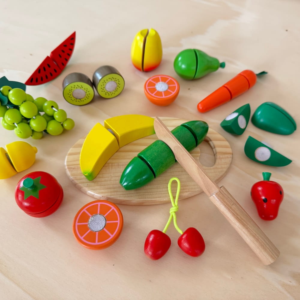howa Schneideset aus Holz Obst und Gemüse 4867