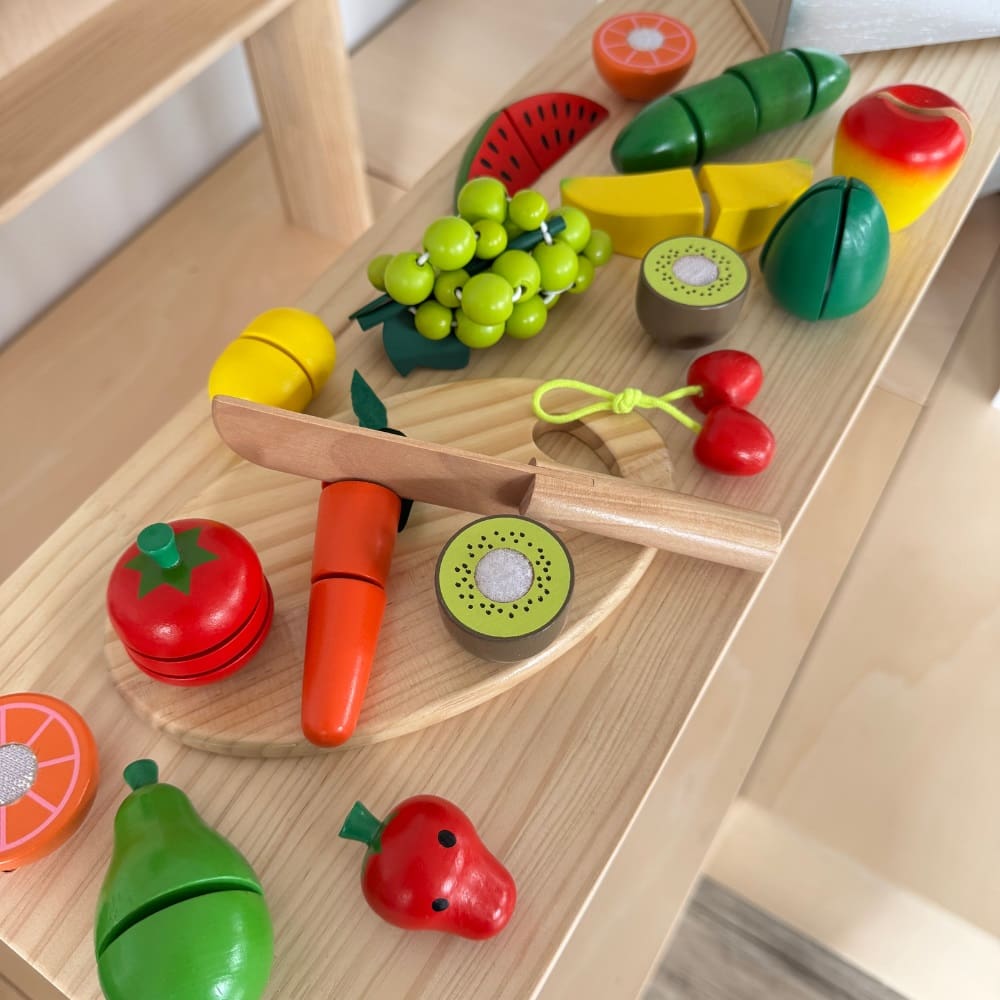 howa Schneideset aus Holz Obst und Gemüse 4867