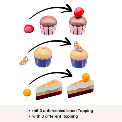 howa Kaffeeservice und Teeset aus Holz für Kinder 4898