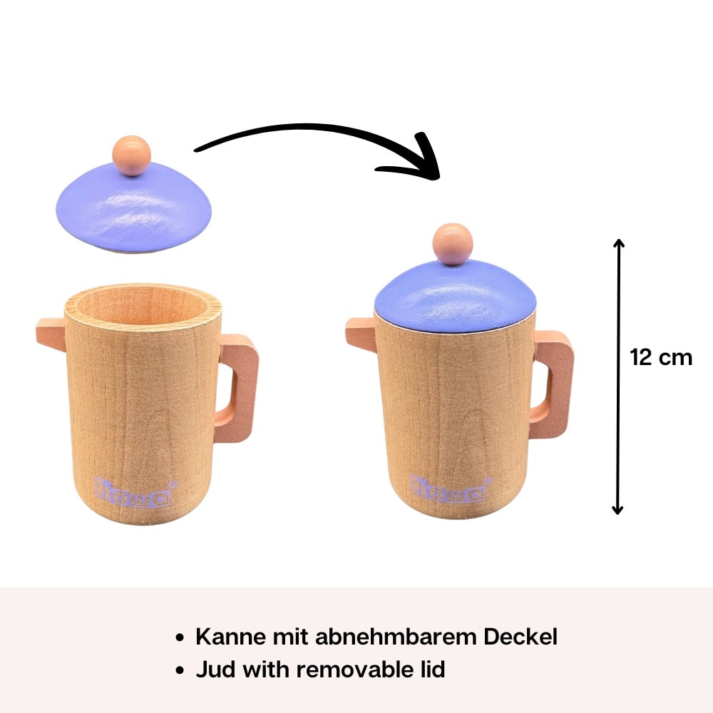 howa Kaffeeservice und Teeset aus Holz für Kinder 4898