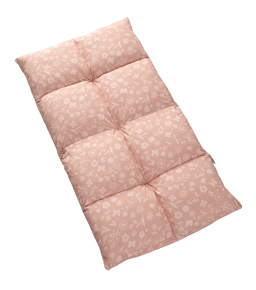 howa 2 in 1 Kindersessel + Kinderliege - Lehne 6 fach verstellbar "flowers" apricot 86012