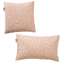 howa 2er Set Kissenbezug "flowers“ 40x40cm + 50x30cm, apricot 87012