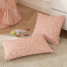 howa 2er Set Kissenbezug "flowers“ 40x40cm + 50x30cm, apricot 87012