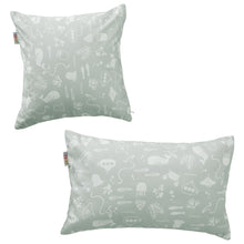 howa 2er Set Kissenbezug "Seaworld“ 40x40cm + 50x30cm aqua 87022