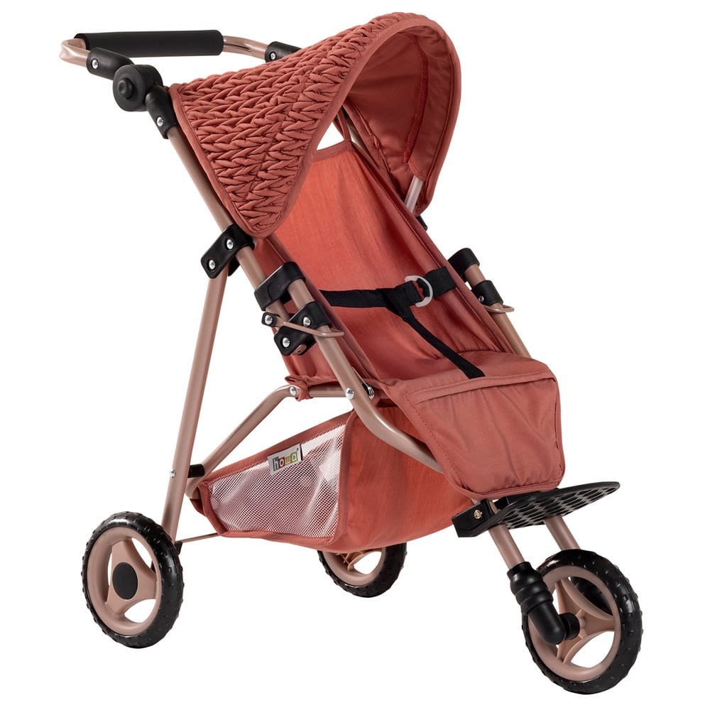 howa Puppenbuggy „grace“ – Puppenwagen, Jogger für Puppen bis 50cm mit höhenverstellbaren Schiebegriff 2270