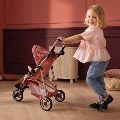 howa Puppenbuggy „grace“ – Puppenwagen, Jogger für Puppen bis 50cm mit höhenverstellbaren Schiebegriff 2270