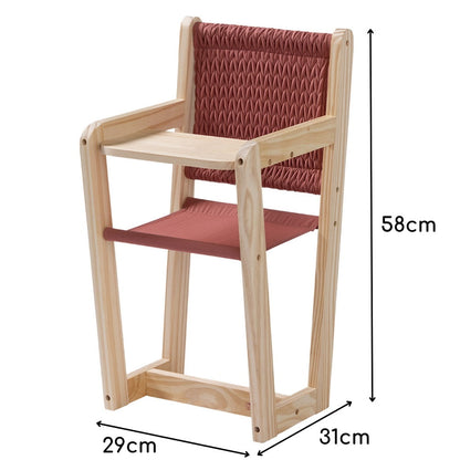 howa Puppenhochstuhl aus Holz "grace" - Hochstuhl für Puppen bis 50cm 2870