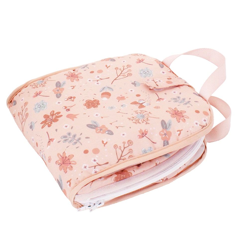 howa faltbares Puppen Reisebett "miniflowers" für Puppen bis 45cm apricot 29623