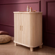 howa Puppenschrank aus Holz "grace" - Kleiderschrank für Puppen mit Schiebetür, Kleiderstange, Regal und 3 Kleiderbügeln 2670