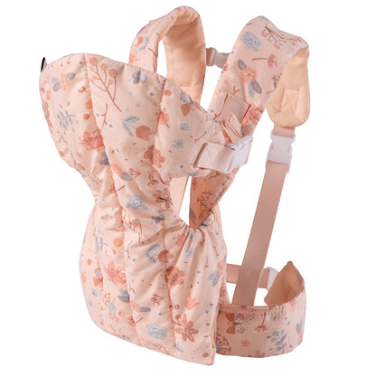 howa Bauchtrage für Puppen bis 50cm "miniflowers" apricot 29612