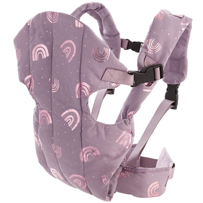 howa Bauchtrage für Puppen bis 50cm "Rainbow" malve, Glanzeffekt 29512