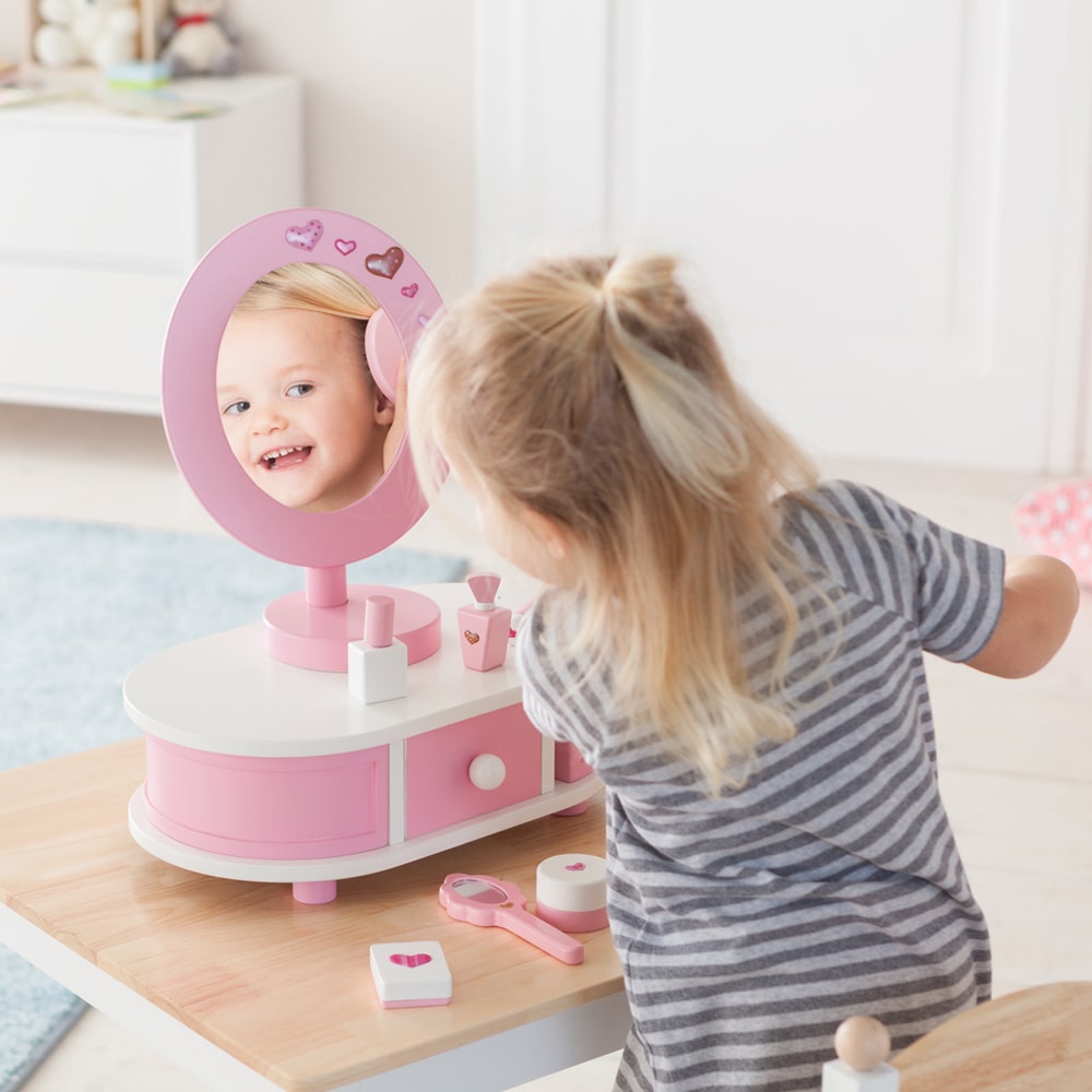 howa Schminktisch aus Holz für Kinder "Little Lady" inkl. 12 tlg. Zubehör 5001