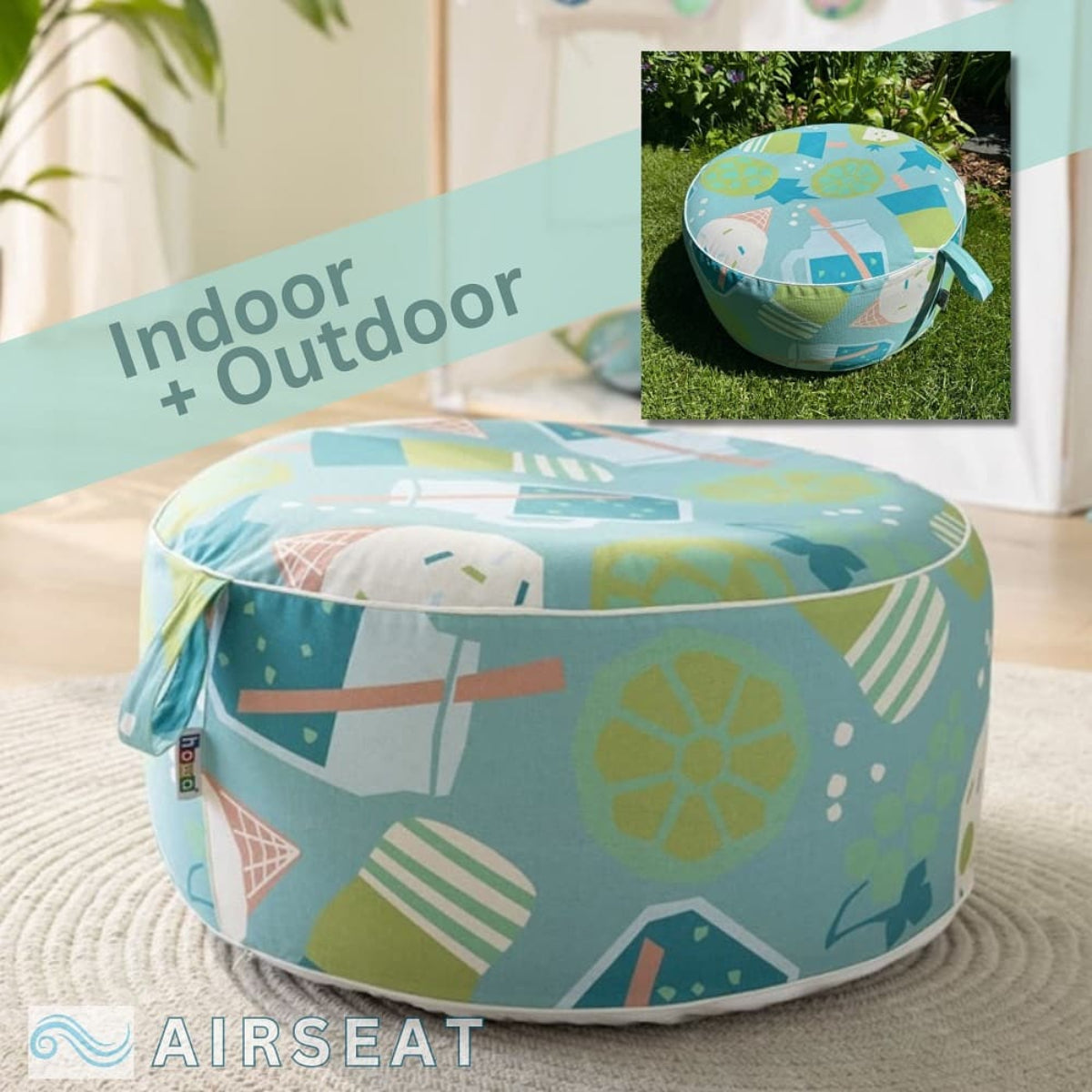 howa Sitzkissen, Sitzhocker aufblasbar "colorful blue" 55cm 8711