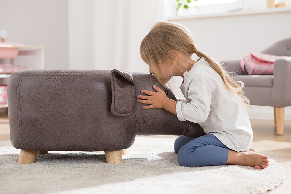 howa Sitztier Polsterhocker Tierhocker für Kinder Elefant  8630