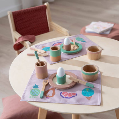 howa Spielgeschirr Set aus Holz für Kinder 18tlg 4897