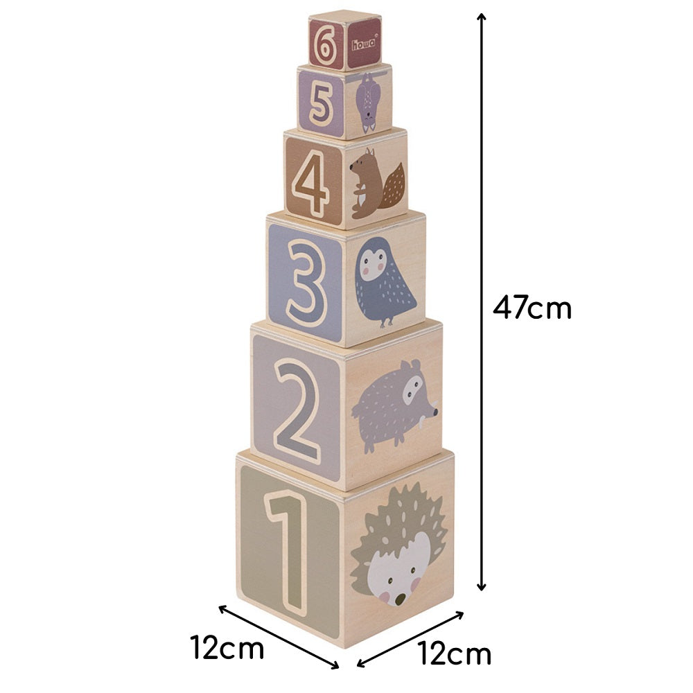 howa Stapelturm aus Holz "Little woods" 6027