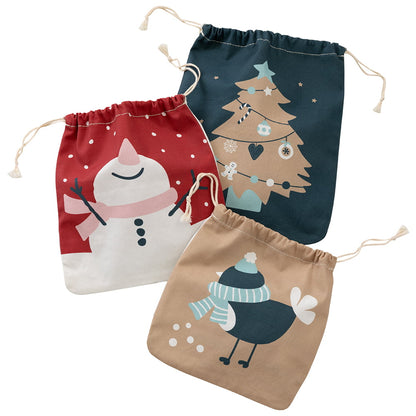 howa Weihnachtsgeschenktaschen 3 tlg. aus Baumwolle  8804