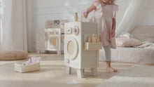 howa Kinderwaschmaschine aus Holz natur beige inkl Wäschepflege-Set 48269