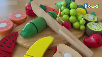howa Schneideset aus Holz Obst und Gemüse 4867